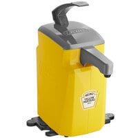 Heinz Keystone 1.5 Gallon Yellow Plastic Countertop Mustard Pump Dispenser