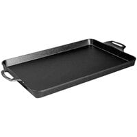 Lodge 15 1/2" x 10 1/2" Pre-Seasoned Cast Roasting Pan / Baking Pan BW15BP