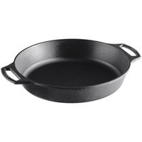 Lodge 10 1/4" Pre-Seasoned Cast Iron Baking Skillet with Dual Handles BW10BSK