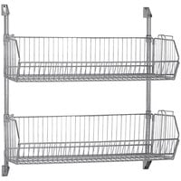Quantum 14 inch x 36 inch Post Mounted Cantilever Baskets CAN-34-1436BC-PWB