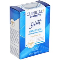 Secret Clinical Strength .5 oz. Completely Clean Scent Antiperspirant Deodorant 88453 - 24/Case