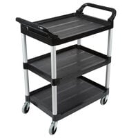 Boss Cleaning Equipment B010069 Utility/Bussing Cart with Tool and Refuse Bin 