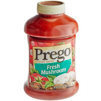 Prego Italian Sauce with Fresh Mushrooms 67 oz. - 6/Case