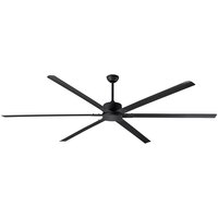 Canarm FANBOS 120 inch Black Variable Speed Industrial Indoor Ceiling Fan CP120BK - 20693 CFM, 69 RPM, 120V, 1 Phase