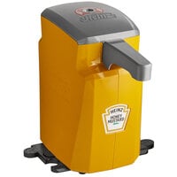 Heinz Keystone 1.5 Gallon Gold Plastic Countertop Honey Mustard Pump Dispenser with Touchless Automatic Dispensing Lid
