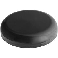 89/400 Black Continuous Thread Dome Customizable Lid with Foam Liner - 440/Case