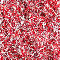 Lavex Industrial Red and White Blend Crinkle Cut™ Paper Shred - 10 lb.