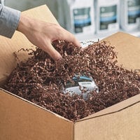 Lavex Industrial Chocolate Crinkle Cut™ Paper Shred - 10 lb.
