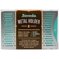 Boveda Brushed Aluminum Holder for Two Size 60 Humidity Control Packs