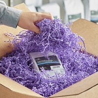 Lavex Industrial Lavender Crinkle Cut™ Paper Shred - 10 lb.