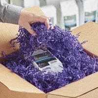 Lavex Industrial Purple Crinkle Cut™ Paper Shred - 10 lb.