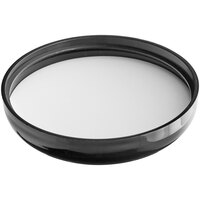 70/400 Black Continuous Thread Dome Customizable Lid with Foam Liner - 935/Case