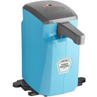 Heinz Keystone 1.5 Gallon Blue Plastic Countertop Ranch Pump Dispenser with Touchless Automatic Dispensing Lid