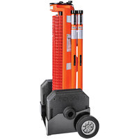 Ideal Warehouse Rapid Roll 40" x 48" x 64" Orange Outdoor Portable Barrier System 70-7050
