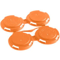PakTech Tropical Orange Plastic 4-Pack Customizable Can Carrier - 788/Case