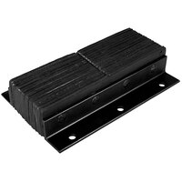 Ideal Warehouse 20" x 4" x 11" Vertical Laminated Dock Bumper with Flat Side LVB420-11/P1