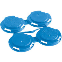 PakTech Powder Blue Plastic 4-Pack Customizable Can Carrier - 788/Case