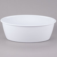 GET ML-184-W 9 Qt. 16 inch x 10 inch White Melamine Oval Casserole Dish for GET ML-192 Adapter Plate - 3/Case