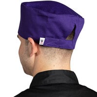 Uncommon Threads Grape Customizable Uncommon Chef Skull Cap / Pill Box Hat with Hook and Loop Closure 0159