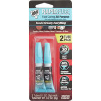 DAP RapidFuse .1 oz. Clear Fast Curing All Purpose Adhesive 70798 00158 - 2/Pack