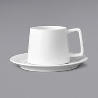 Luzerne Scandi by Oneida 1880 Hospitality SD1234030 9 oz. Bright White Porcelain Cappuccino Cup - 24/Case