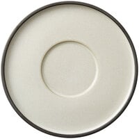 Luzerne Moira by Oneida 1880 Hospitality MO2783015DW 6" Dusted White Stoneware Saucer - 24/Case