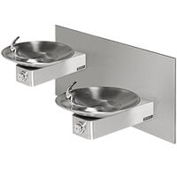 Haws 1011 Dual Vandal-Resistant Push-Button Drinking Fountain - Non-Refrigerated