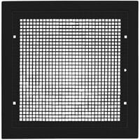 American Louver Company Stratus Black Eggcrate Return Grille for 20" Square Duct STR-ERFG-BK