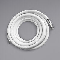 Sani-Lav H75W3 75' White Washdown Hose with Stainless Steel 3/4 inch Swivel MGHT and 3/4 inch FHGT Connections