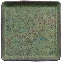 cheforward™ by GET Savor 4" Square Spruce Melamine Plate - 24/Case