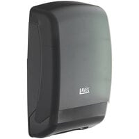 Lavex Translucent Black Multifold Plastic Paper Towel Dispenser