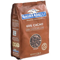 Ghirardelli 60% Cacao Dark Chocolate .5M Baking Chips 5 lb.