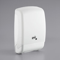 Lavex Janitorial Translucent White Multifold Plastic Paper Towel Dispenser