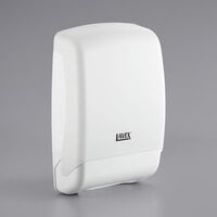 Lavex Translucent White Multifold Plastic Paper Towel Dispenser