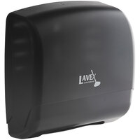 Lavex Janitorial Translucent Black Mini Multifold Plastic Paper Towel Dispenser