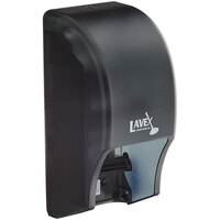Lavex Janitorial Black 5 1/4" Double Roll Vertical Toilet Tissue Dispenser