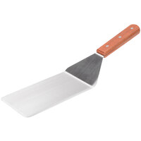 8" x 4" Solid Turner with Oversize Straight Blade and Wood Handle
