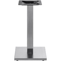 FLAT Tech DS22 22 inch Square Self-Stabilizing Stainless Steel Table Base