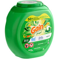Gain 91792 81-Count Original Flings Laundry Detergent - 4/Case