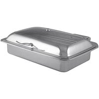 Spring USA Reflection Full Size Rectangular Stainless Steel Induction Chafer with Glass Lid 2171-6