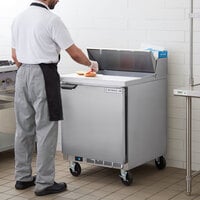 Beverage-Air SPE27HC-B Elite Series 27 inch 1 Door Refrigerated Sandwich Prep Table