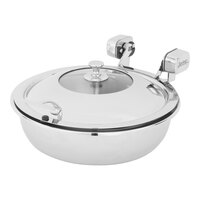 Spring USA Sauteuse Vision Mini 1.9 Qt. Round Stainless Steel Induction Chafer with Glass Lid 2472-6/28