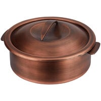 Spring USA Servella 4 Qt. Round Copper Chafer with Stainless Steel Insert 2275-5-27