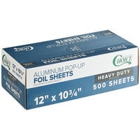 Choice 12 inch x 10 3/4 inch Food Service Heavy-Duty Interfolded Pop-Up Foil Sheets - 3000/Case