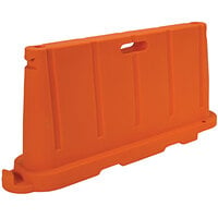 Vestil 76 9/16 inch x 16 inch x 36 inch Orange Polyethylene Stackable Barricade BCD-7636-OR