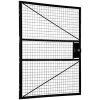 Vestil 5' x 4' Black Steel Panel with Hinged Door for Adjustable Perimeter Guard Systems APG-DR-54