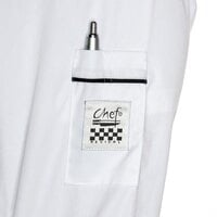 Chef Revival Brigade J044 Unisex Customizable Executive Long Sleeve Chef Coat with Black Piping - M