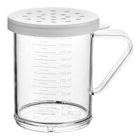 Choice 10 oz. Polycarbonate Shaker with Clear Lid for Coarsely Ground Product