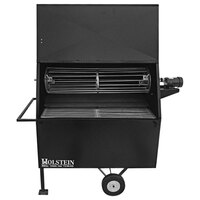 Holstein Manufacturing 4830C 48 inch Charcoal Grill with Stainless Steel Rotisserie