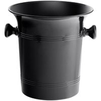 Choice 3 Qt. Single-Bottle Black Plastic Wine Bucket